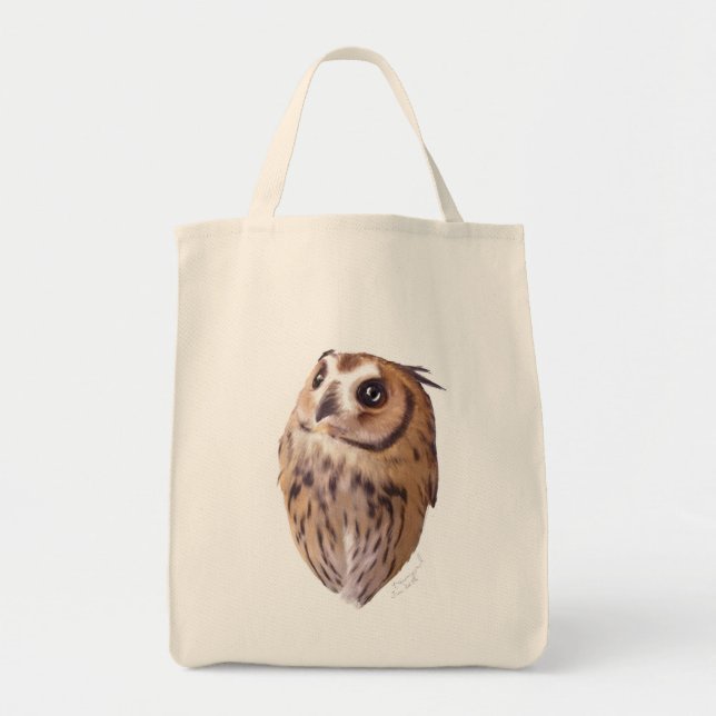 Tote Bag Striped owl  ショッピングトート (Devant)