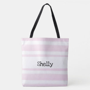 TOTE BAG STRIPES DE COULEUR D'EAU PERSONNALISÉE FOURRE-TOUT