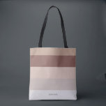 Tote Bag Stripes modernes avec Monogramme Beige Mauve<br><div class="desc">Motif rayée colorée et tendance,  avec des couleurs harmonieuses dans les tons beige,  blush et mauve. Personnalisez avec votre nom ou votre monogramme. Si vous en avez besoin dans différentes couleurs,  veuillez cliquer sur le bouton de contact sous la description du produit,  je suis heureux de vous aider.</div>