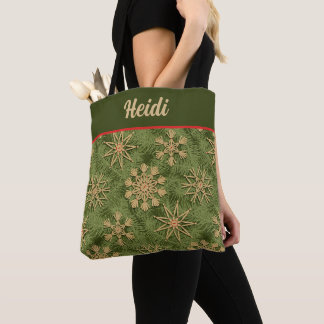 Tote Bag Strohsterne on Pine Tree