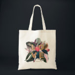 Tote Bag Stromanthe, Fibre de caoutchouc et Philodendron ro<br><div class="desc">Sac fourre-tout tropical personnalisable avec stromanthe,  ficus élastica feuilles et rose princesse philodendron et autres plantes tropicaux. Personnalisez en ajoutant un nom ou une courte phrase. Ce sac fourre-tout personnalisé sera un cadeau parfait pour les amateurs d'auberges.</div>