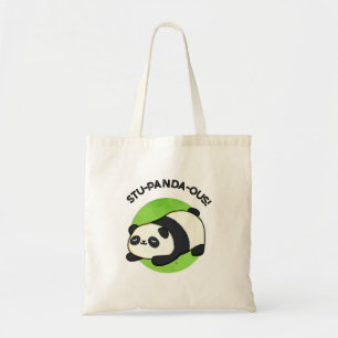 Tote Bag Stu-panda-ous Funny Panda Pun