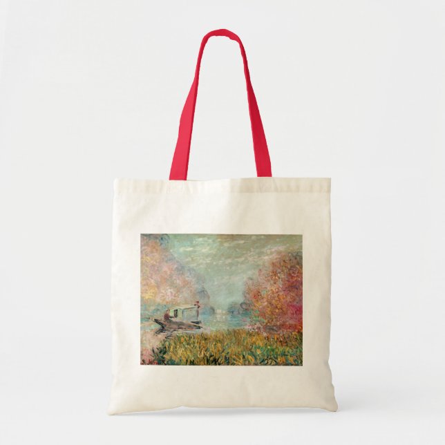 Tote Bag Studio de bateau de Claude Monet | sur la Seine (Devant)