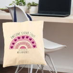 Tote Bag Studios d'enseignant génial Boho Rainbow Personnal<br><div class="desc">Sac fourre-tout personnalisé pour Stuff d'enseignant fantastique - grand cadeau d'enseignant pour la fin de l'année merci ou l'appréciation de l'enseignant présent. Le design est imprimé de chaque côté et présente un arc-en-ciel de style boho rose, décoré de feuilles et de coeurs d'amour. Il est écrit avec la typographie de...</div>
