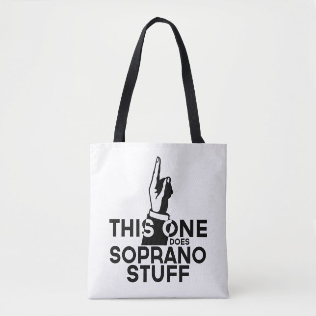Tote Bag Stuff Soprano - Musique Soprano Drôle (Devant)