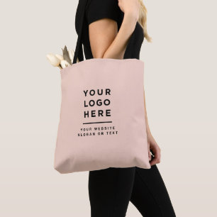 Tote Bag Style Brown rose minimaliste Chic Personnalisé