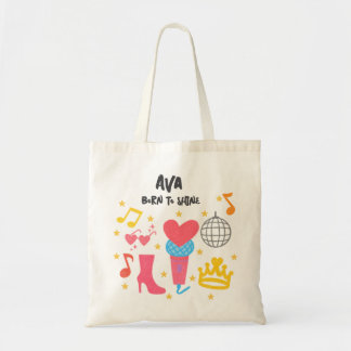 Tote Bag Style Crayon modifiable - Pop Star Diva Anniversai