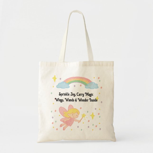 Tote Bag Style de crayon modifiable – Forêt de champignons  (Devant)