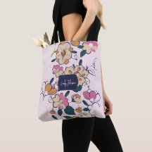 Style de dessin floral de prairie bohème