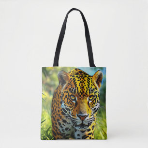 Tote Bag 🌸 Style de maison énergie safari néon léopard sau