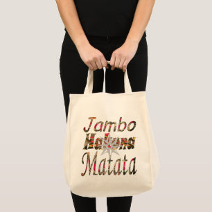 Tote Bag Stylé Dernière Naturelle Hakuna Matata