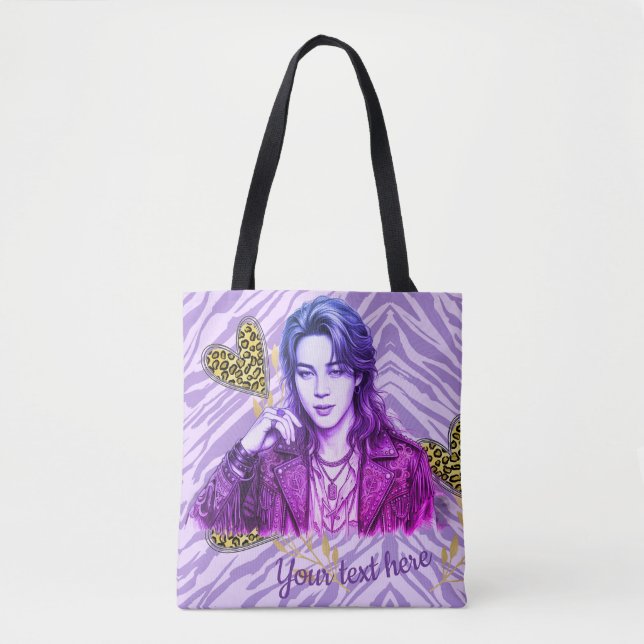 Tote Bag style d'icône modifiable k pop (Devant)