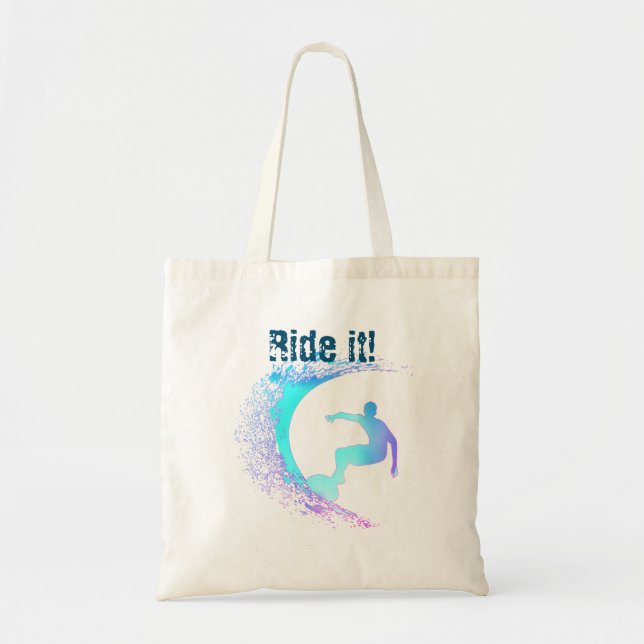 Tote Bag Style Graffiti Surfer (Devant)