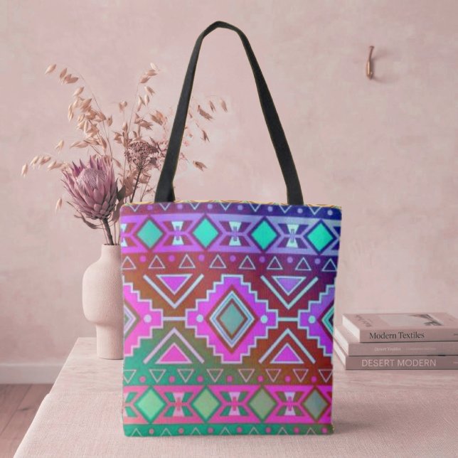 Tote Bag Style Moderne Diamants Sud-Ouest (Créateur téléchargé)