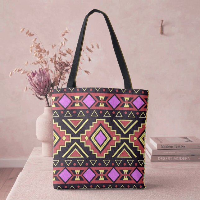 Tote Bag Style Moderne Diamants Sud-Ouest (Créateur téléchargé)