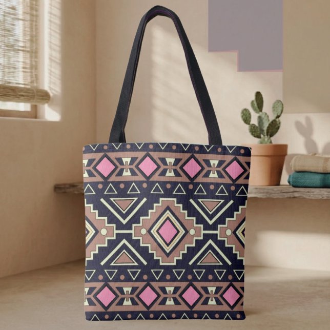 Tote Bag Style Moderne Diamants Sud-Ouest (Créateur téléchargé)