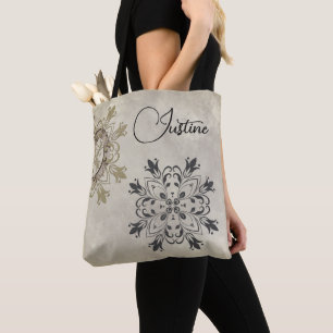 Tote Bag Style moderne Mandala personnalisé