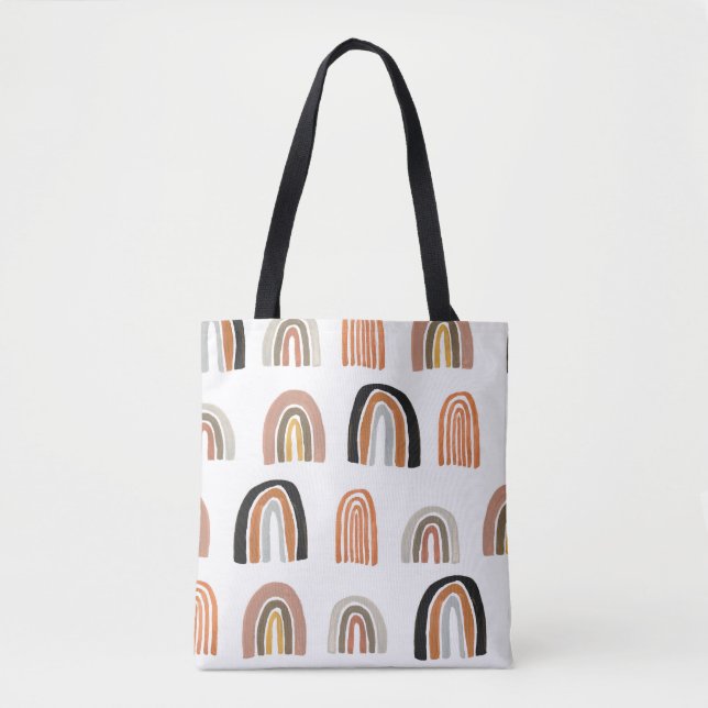 Tote Bag Style simple Pastel Rainbow pour enfants (Devant)