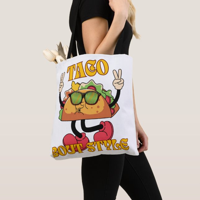 Tote Bag Style Taco (De près)