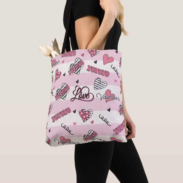 Tote Bag Style XOXO Valentine's Day (De près)