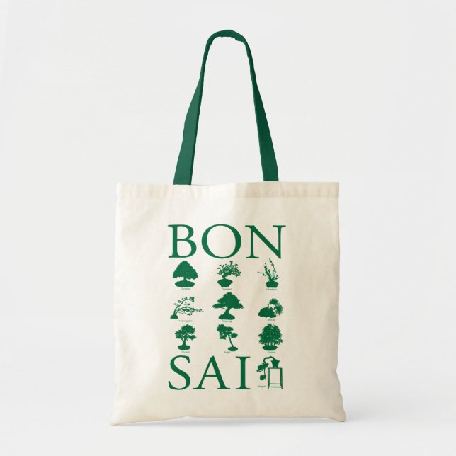 Tote Bag Styles de base de l'arbre Bonsai (Devant)