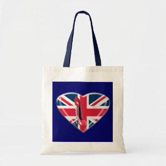 Tote Bag Stylet rouge de tire-bouchon et coeur de 3D Union