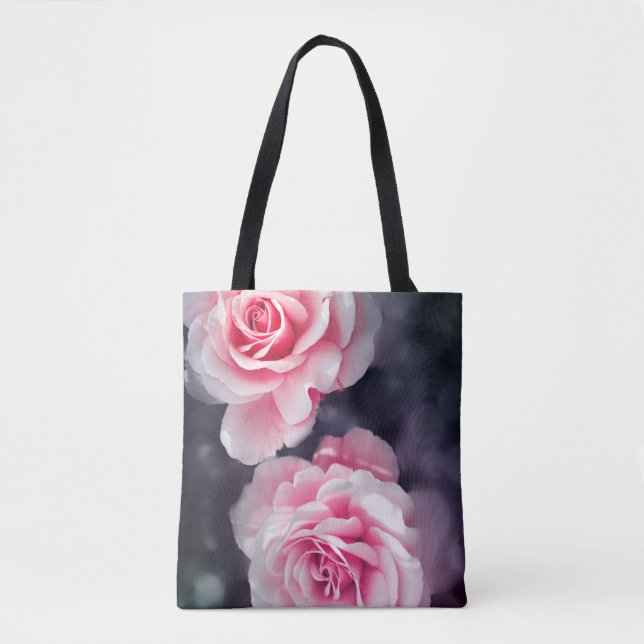 Tote Bag Stylish Rose Roses Floral Photo (Devant)