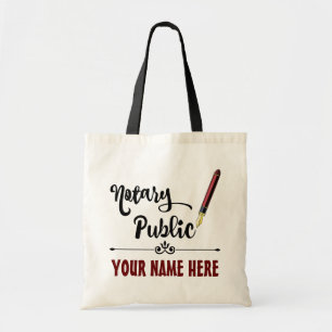 Tote Bag Stylo à encre customisé Notaire Public Bourgogne