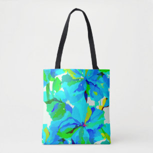 Tote Bag Sublime Himalaya Poppy Aqua Green Floral