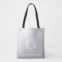 Subtil Gray Gradient Nom de famille Monogramme