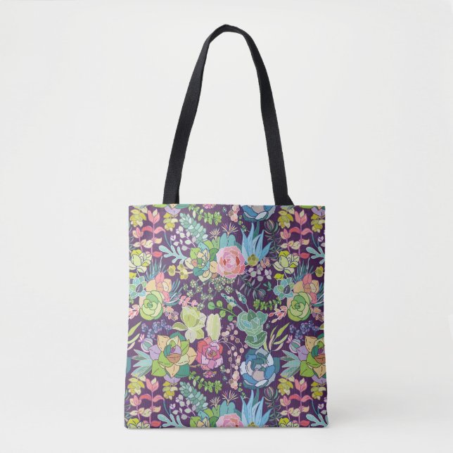 Tote Bag Succulent Cactus Gardening Fourre-tout (Devant)