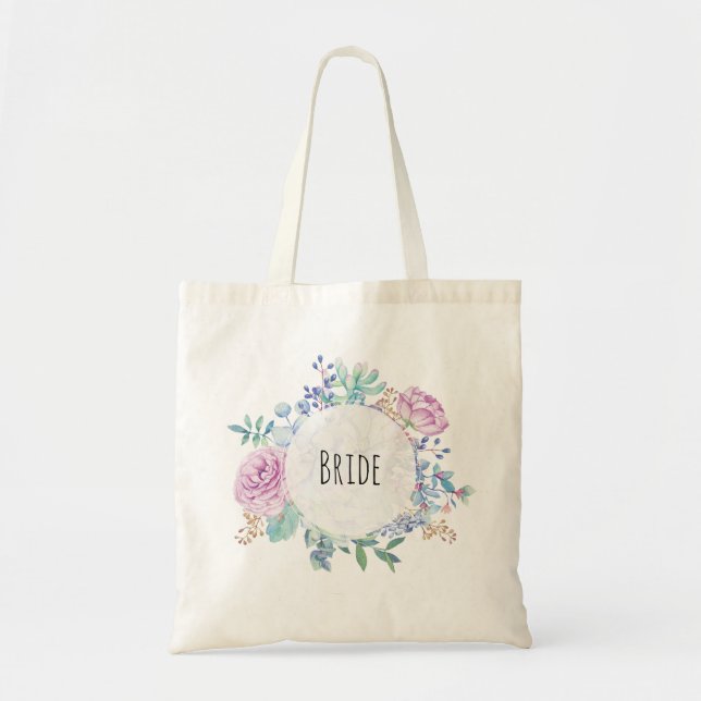 Tote Bag succulent de partie de poule de bachelorette de (Devant)