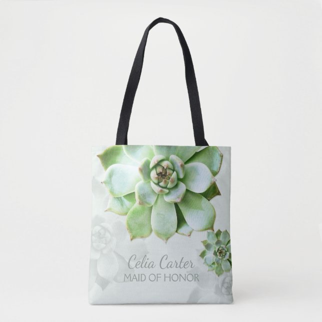 Tote Bag Succulente Mariage Maid of Honor (Devant)