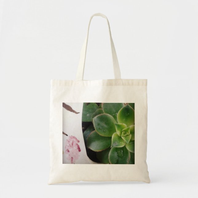 Tote Bag Succulents du jour de pluie (Devant)