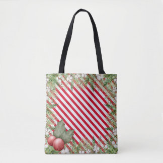 Tote Bag Sucre de canne de Noël Motif