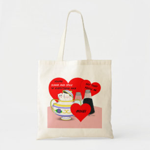 Tote Bag Sucre et épices - Carte Valentine Art
