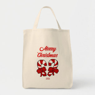 Tote Bag Sucres de canne de Noël Épicerie Fourre-tout