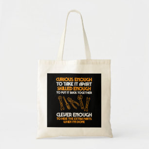 Tote Bag Suffisamment Curieux Pour L'Empêcher Auto Garage M