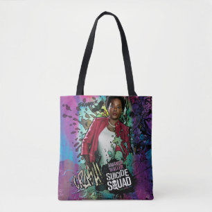 Tote Bag Suicide Squad   Amanda Waller Character Graffiti
