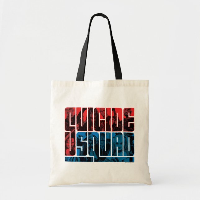 Tote Bag Suicide Squad | et logo bleu (Devant)