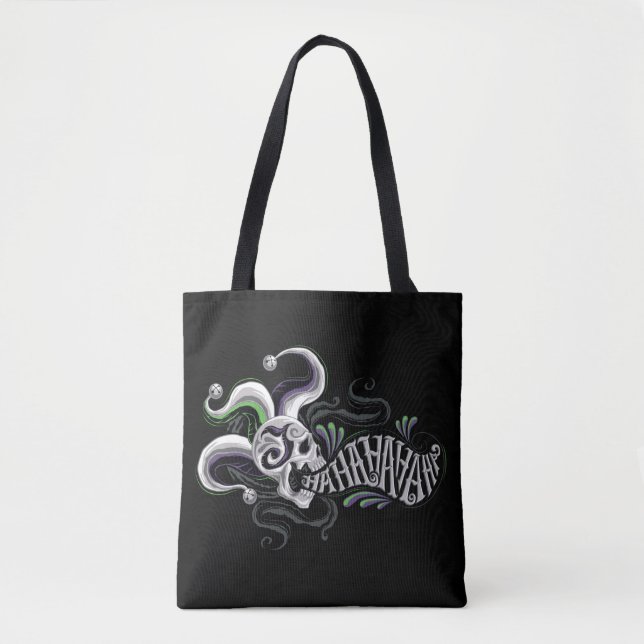 Tote Bag Suicide Squad | Joker Skull - Haha (Devant)