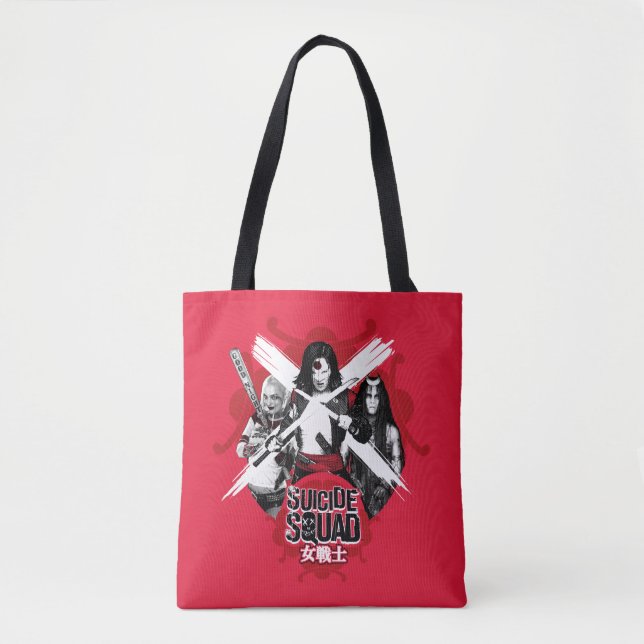 Tote Bag Suicide Squad | Squad Girls "Female Warrior" (Devant)