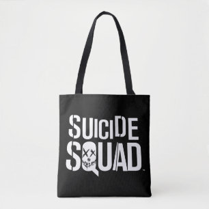 Tote Bag Suicide Squad White Logo