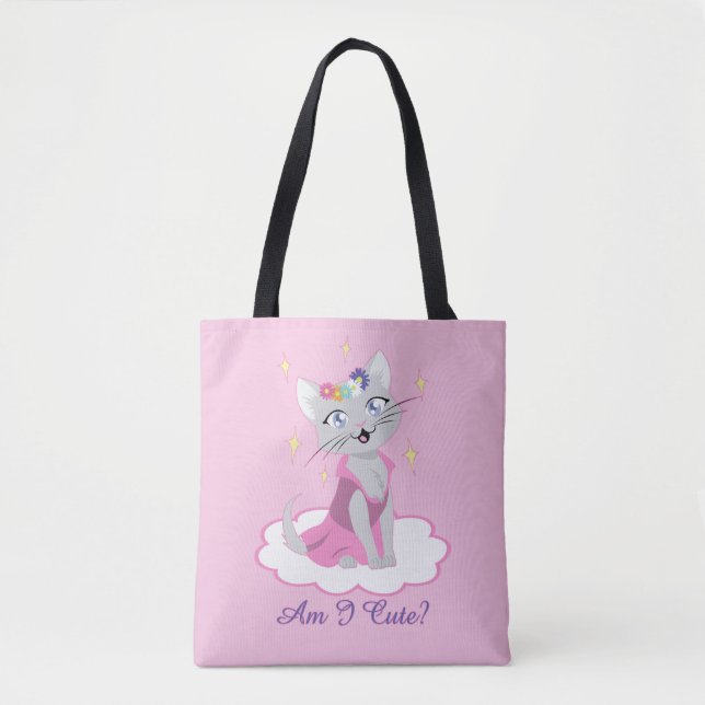 Tote Bag Suis-Je Mignonne ? (Devant)