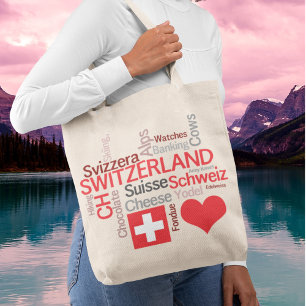 Tote Bag Suisses préférés - I Love Switzerland