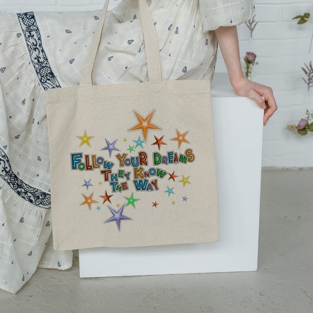 Tote Bag Suivez Vos Rêves Ils Connaissent La Façon Dont Cit (Créateur téléchargé)