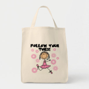 Tote Bag Suivez vos T-shirts et cadeaux de ballerine
