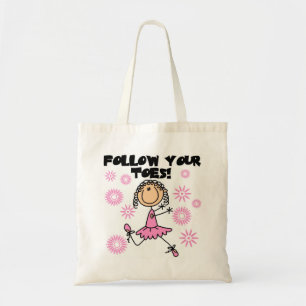 Tote Bag Suivez vos T-shirts et cadeaux de ballerine