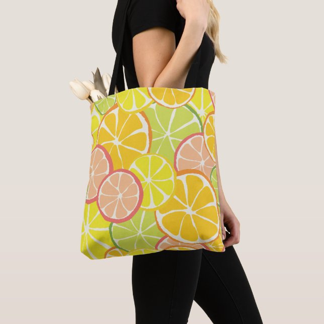 Tote Bag Summer Citrus Slice (De près)