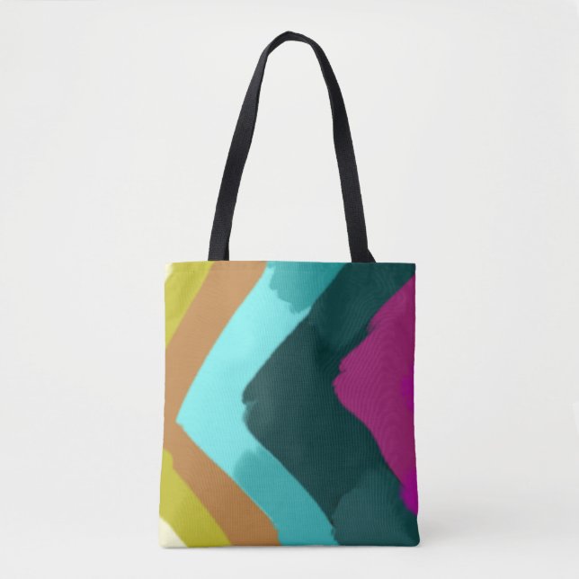 Tote Bag Summer Splash Colorful Abstract Art  (Devant)